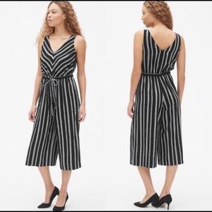 Black striped jumpsuit